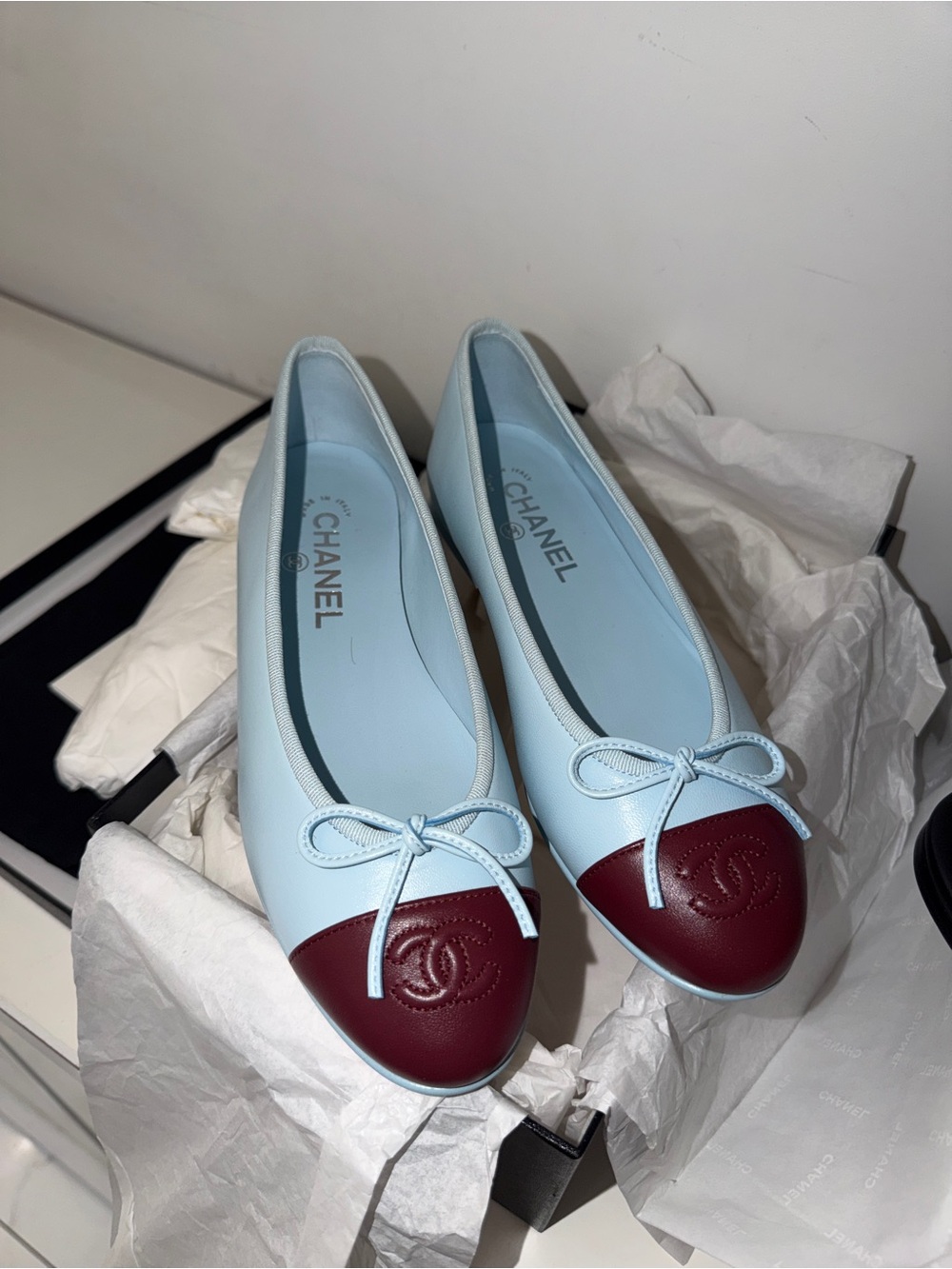 Chanel 26S Blue Ballerina Flats | Size 38 - Picture 8 of 12